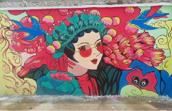 保康墙体彩绘-网红墙