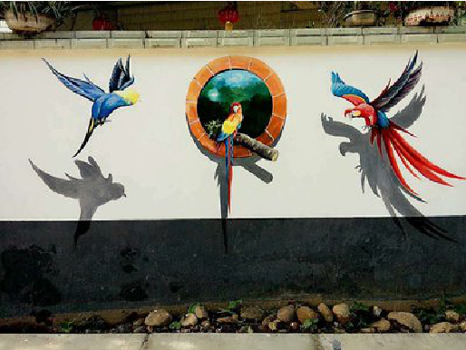 保康视觉错位-3D墙绘设计