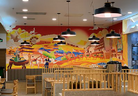 保康商业空间彩绘介绍。