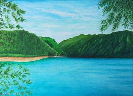 保康在墙绘中，如何绘画绿水青山？