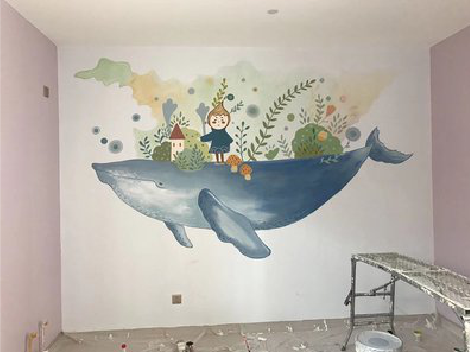 保康手绘墙的特点及优势。